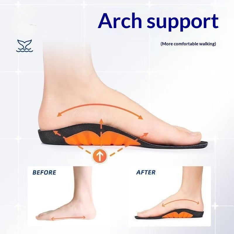 Sports Whale Insoles Arch Support Shock-absorbing For Exercise