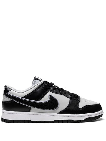 Dunk Low Chenille Swoosh Black Grey Sneakers
