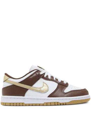 Dunk Low Cacao Wow Metallic Gold Sneakers
