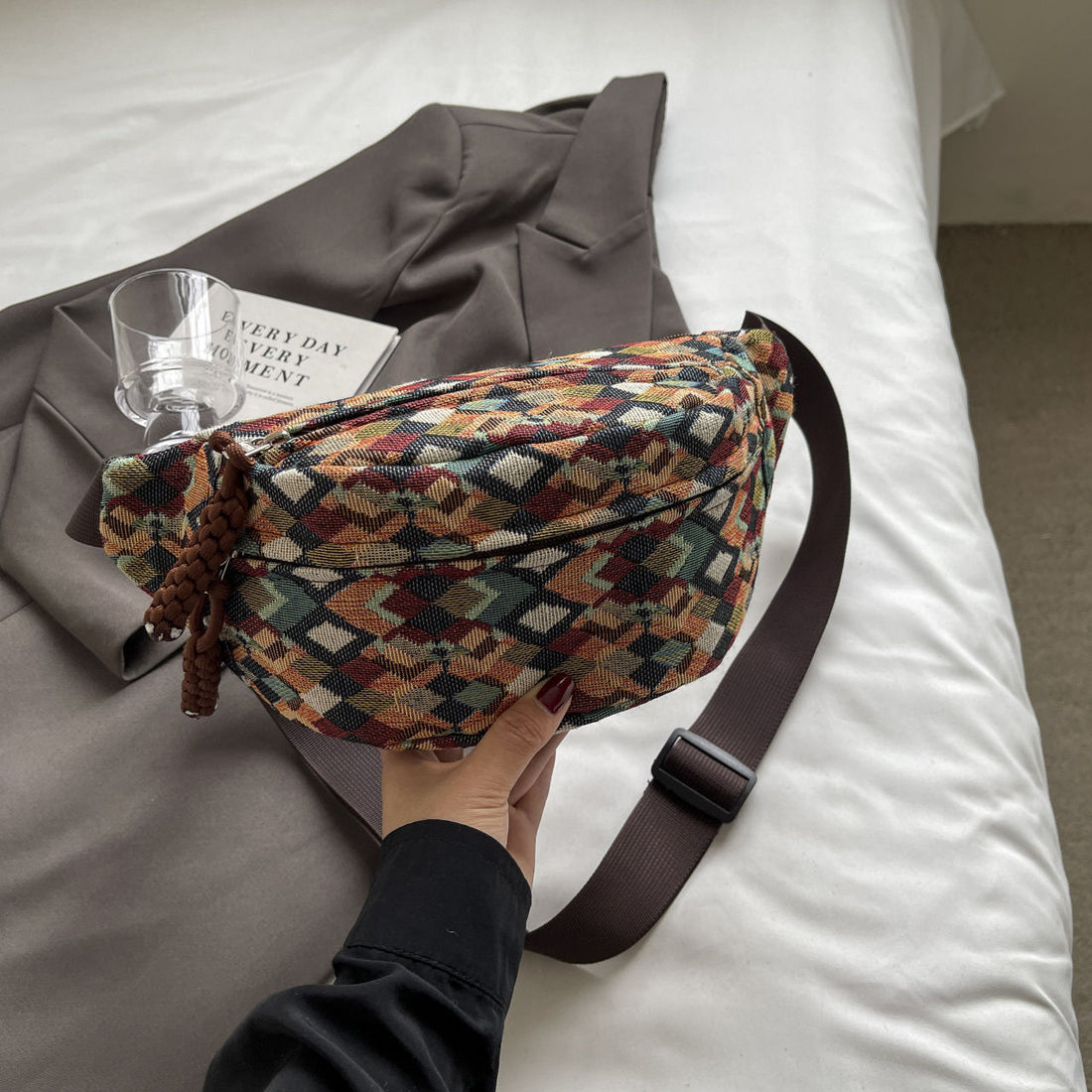 Wide-strap Waist Bag Casual Bag 2025 New Trendy Crossbody
