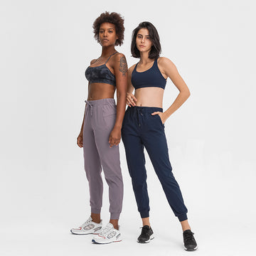High Waist Lace Up Loose Casual Footwear Running Sports Fitness Pants