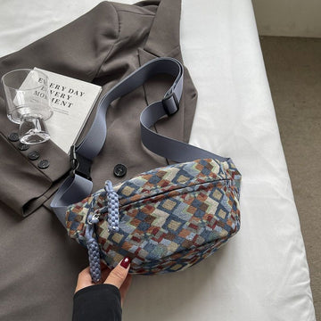 Wide-strap Waist Bag Casual Bag 2025 New Trendy Crossbody
