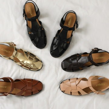 Baotou Woven Piggyback Strap Vintage Sandals New Style