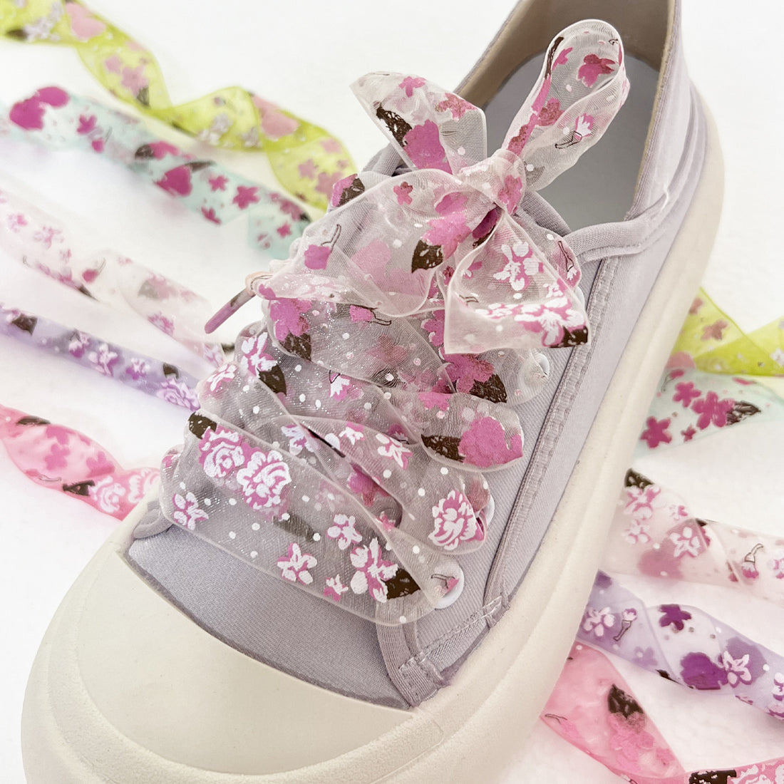 Organza Printed Transparent Shoelace Fabric Footwear And Clothing