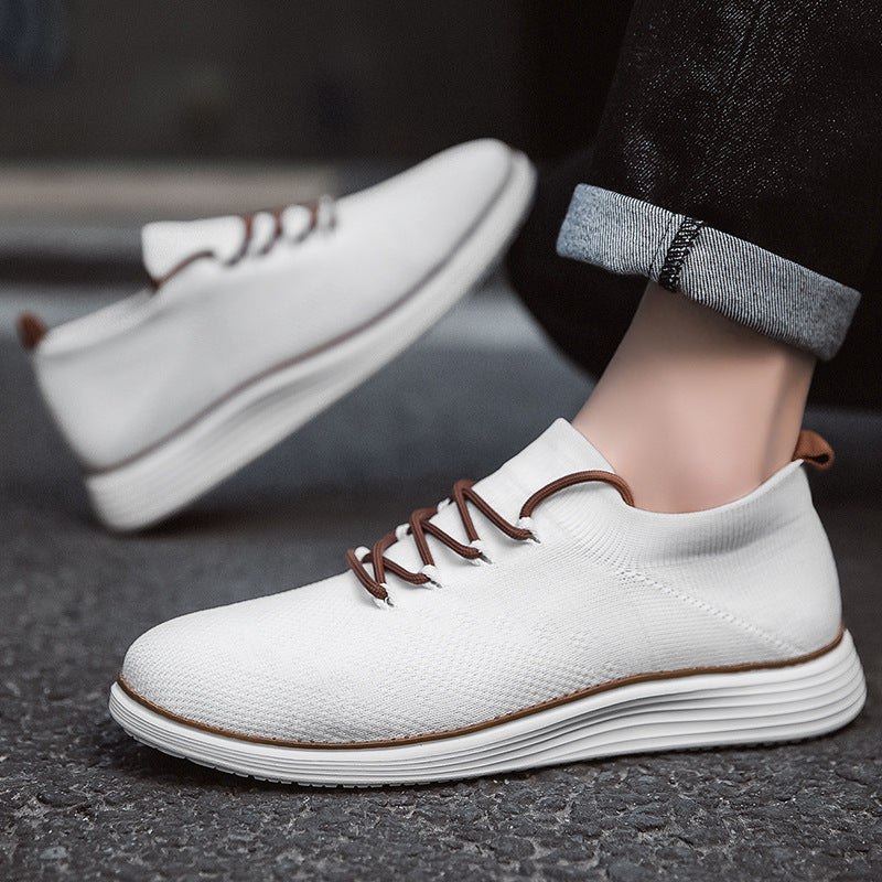 Lightweight Lace-up Casual Mens Shoes Breathable Footwear
